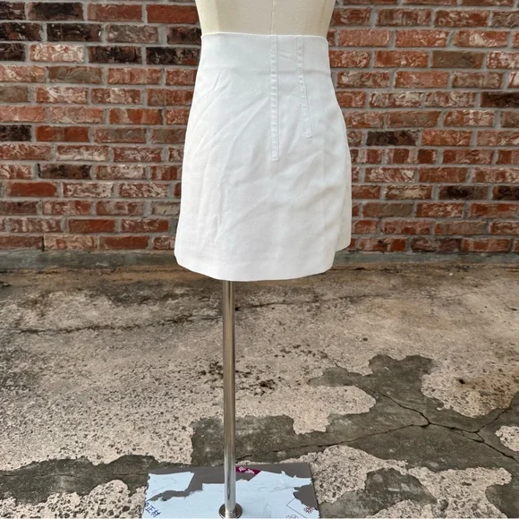 Zara white mini skirt / L / Excellent condition - Picture 9 of 11